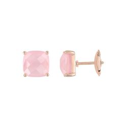 Pendientes Oro Rosa 18kts Joelli (18)J20002.U4 Solo Calcedonia Rosa