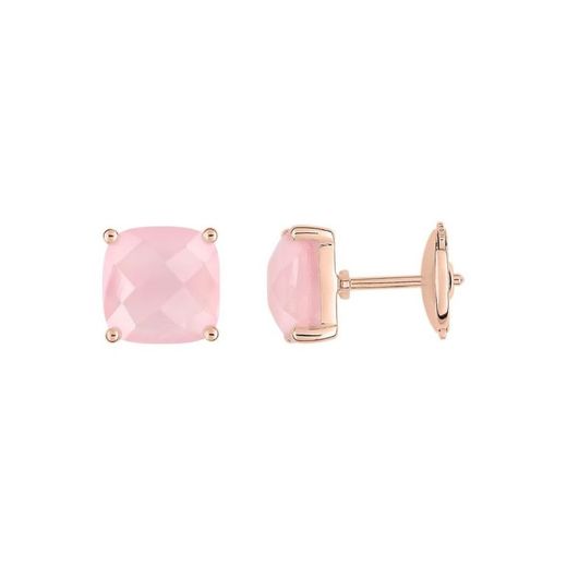 Pendientes Oro Rosa 18kts Joelli (18)J20002.U4 Solo Calcedonia Rosa