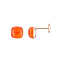 Pendientes Oro Rosa 18kts Joelli (18)J20005.I4 Candy Cornalina Naranja