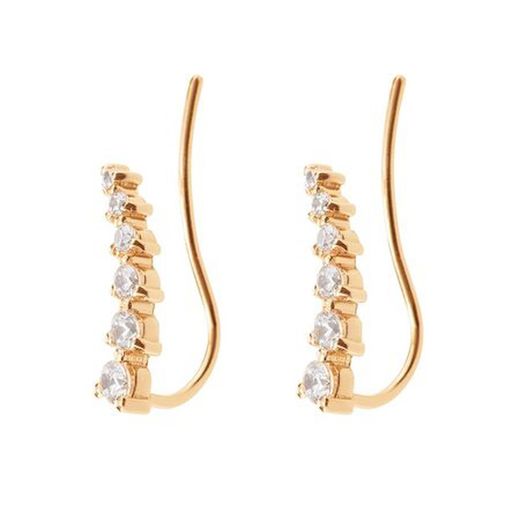 18kt Rose Gold Climber Earrings Argyor MRM (18)75R0110Z Zirconia
