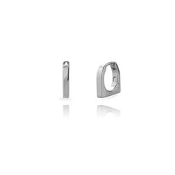 Pendientes Plata 10mm PEL1352RH Cuadrado En Brillo