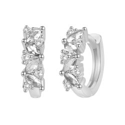 Pendientes Plata 10mm PEZ1512RH Aro Circonitas