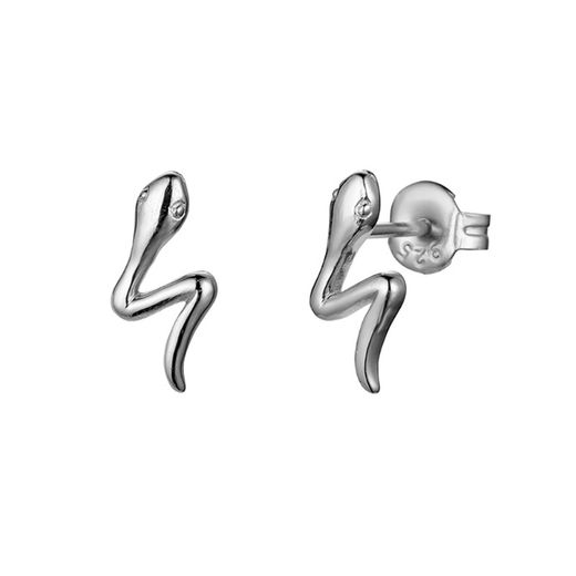 Sølv øreringe 10x5mm PE00666RH Snake