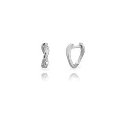 Pendientes Plata 11mm PEL1353RH11 Aro Ola