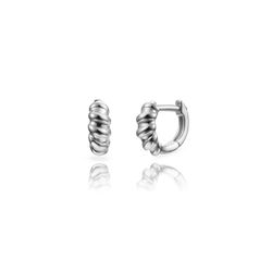 Pendientes Plata 12mm PEL1336RH Aro Retorcido