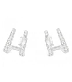 Pendientes Plata 12x10mm Liska MED242A Circonitas