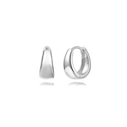 Pendientes Plata 13mm PEL1263RH13 Aro Oval En Brillo