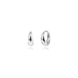 Pendientes Plata 13mm PEL1330RH13 Aro Oval En Brillo