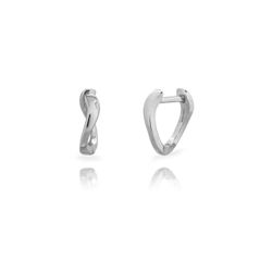 Pendientes Plata 13mm PEL1353RH13 Aro Ola