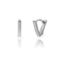 Pendientes Plata 13x12mm PEL1321RH13 Triángulo En Brillo