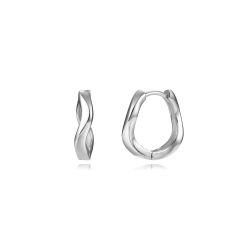Pendientes Plata 15mm PEL1260RH Aro Deformado
