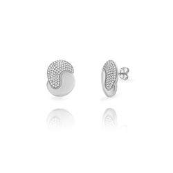 Pendientes Plata 15mm PEZ1660RH Circonitas