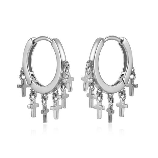Arracades Plata 16,7mm PE00753RH Cèrcol 6 Creu