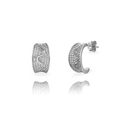 Pendientes Plata 17mm PEZ1694RH Circonitas