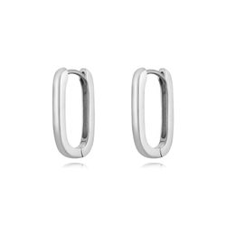 Pendientes Plata 19mm PEL1178RH Aro Rectangular