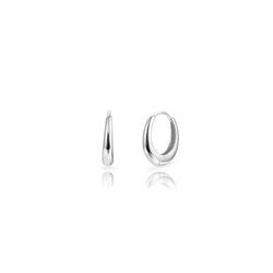 Pendientes Plata 21mm PEL1328RH21 Aro Oval En Brillo