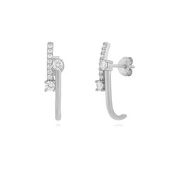 Pendientes Plata 22,5mm PEZ1542RH Circonitas