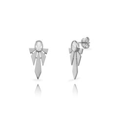 Pendientes Plata 24mm PEZ1657RH Estelar Circonitas
