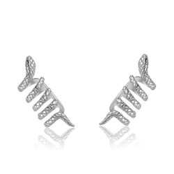 Brincos de Prata 25x10mm PE00739RH Snake Earcuff