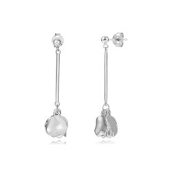 Pendientes Plata 40mm PEL1262RH Pétalo
