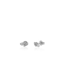 Pendientes Plata 5mm PEZ1591RH Corazón Circonitas