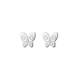 Pendientes Plata 6,5mm PEL1206PL Mariposa
