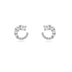 Pendientes Plata 6mm PEZ1535RH Circonitas