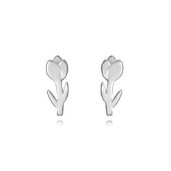Pendientes Plata 8mm PEL1185RH Tulipán