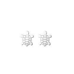 Pendientes Plata 8mm PEL1219PL Tortuga