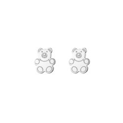 Pendientes Plata 8mm PEL1220PL Oso