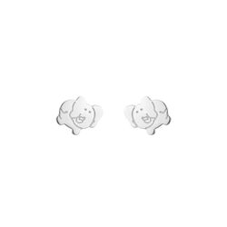 Pendientes Plata 9,5mm PEL1211PL Elefante