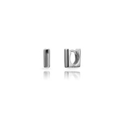 Pendientes Plata 9mm PEL1331RH09 Aro Cuadrado
