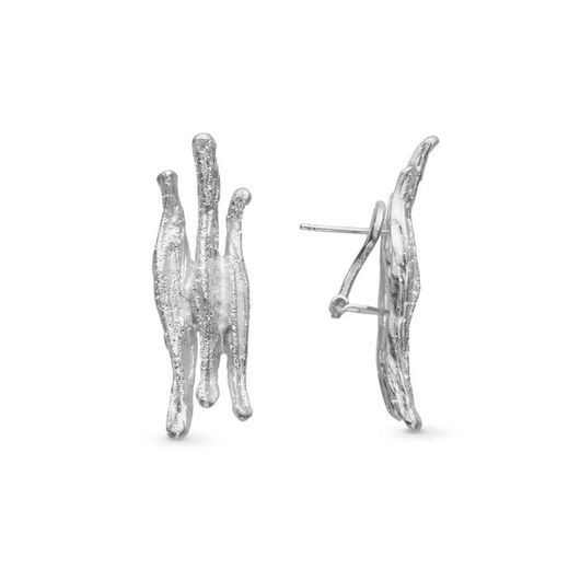 Arracades Plata Argent Basic 3,7x1,2cm ARRM071O Selva