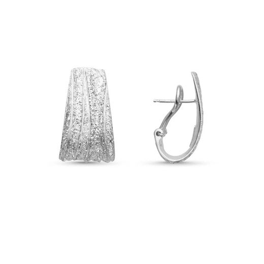 Brincos de Prata Argent Basic 3x1,5cm ARRM048O Traços
