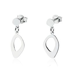 Pendientes Plata Argent Basic ARK010 Colgante Ovalados