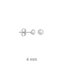 Pendientes Plata Argent Basic ARRVP24 Perlas