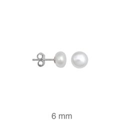 Pendientes Plata Argent Basic ARRVP26 Perlas
