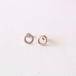 Pendientes Plata Argent Basic Mujer ARN001R Círculo Mate