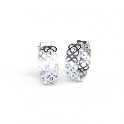 Pendientes Plata Argent Basic Mujer ARRGCPAN2 Aro Calado