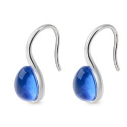 Pendientes Plata Argent Basic Mujer ARRJ005GGA Cristal Azul