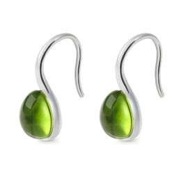 Pendientes Plata Argent Basic Mujer ARRJ005GGV Cristal Verde