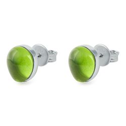 Pendientes Plata Argent Basic Mujer ARRJ005V Cristal Verde