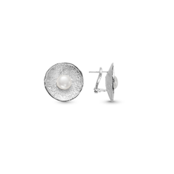 Pendientes Plata Argent Basic Mujer ARRM087O Perlas