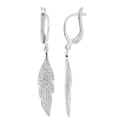 Pendientes Plata Argyor MRM (AG)335110.1 Hoja Circonitas