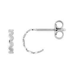 Pendientes Plata Argyor MRM (AG)335568 Medio Aro Ondas Planas