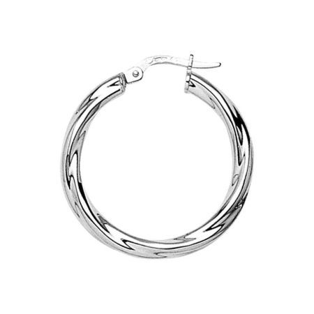 Pendientes Plata Argyor MRM Mujer (AG)235143 Aro Entorchado en Brillo