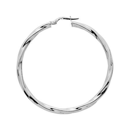 Pendientes Plata Argyor MRM Mujer (AG)235146 Aro Entorchado en Brillo