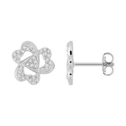 Pendientes Plata Argyor MRM Mujer (AG)335A16.1 Corazones Circonitas