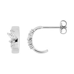 Pendientes Plata Argyor MRM Mujer (AG)335A18.1 Medio Aro Circonitas