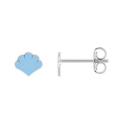 Pendientes Plata Argyor MRM Mujer (AG)335A38 Concha Esmalte Azul